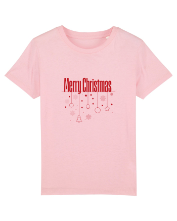Merry Christmas 1 Cotton Pink