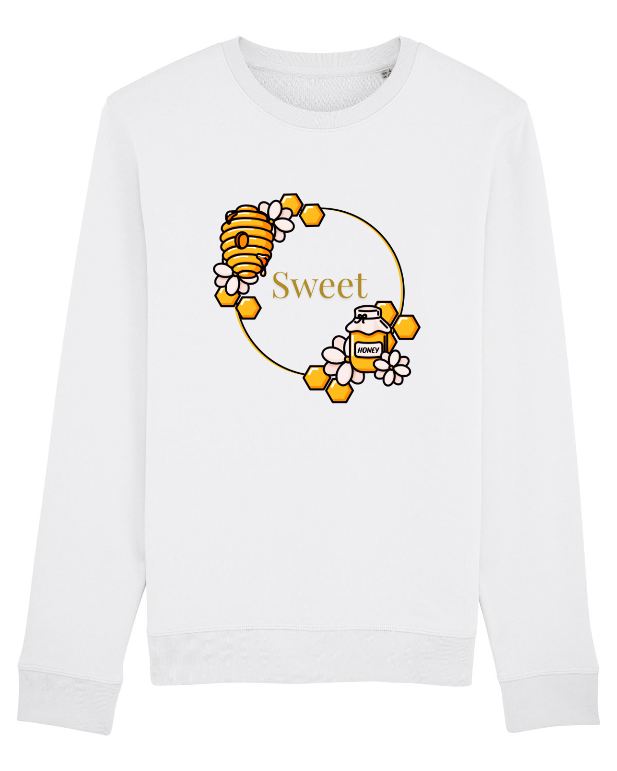 Bluză mânecă lungă Unisex Rise White
