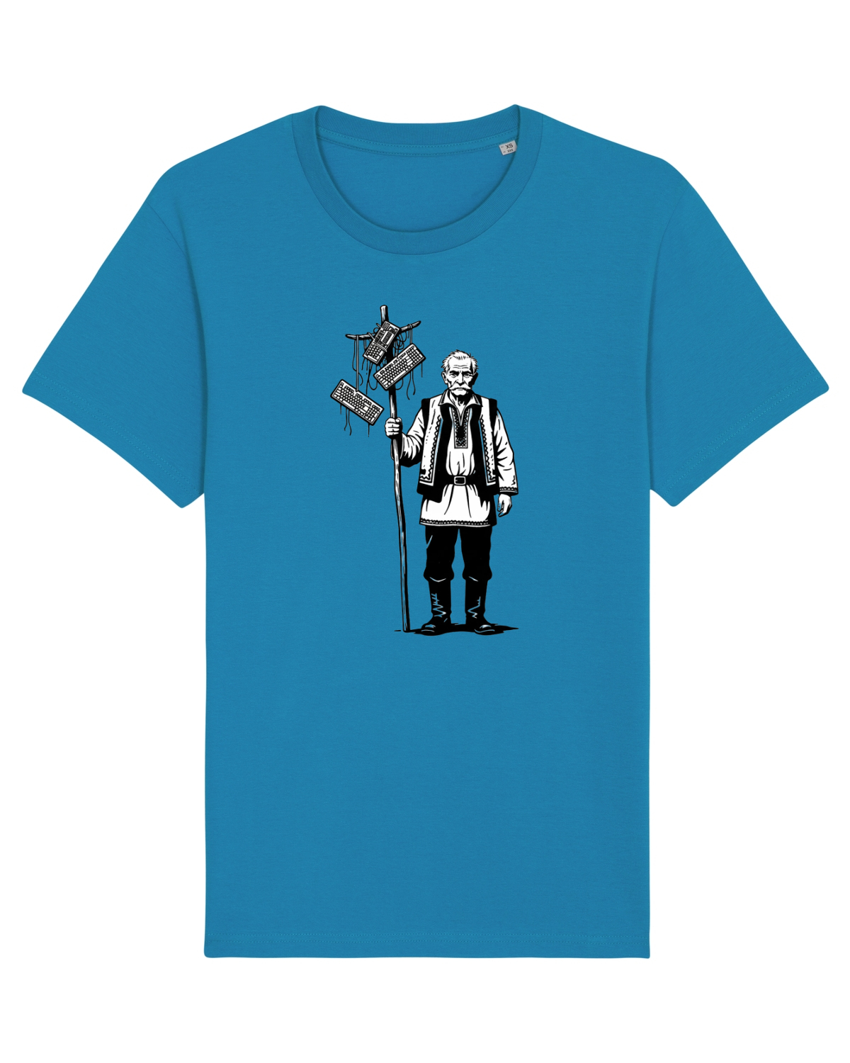 Tricou mânecă scurtă Unisex Rocker Azur