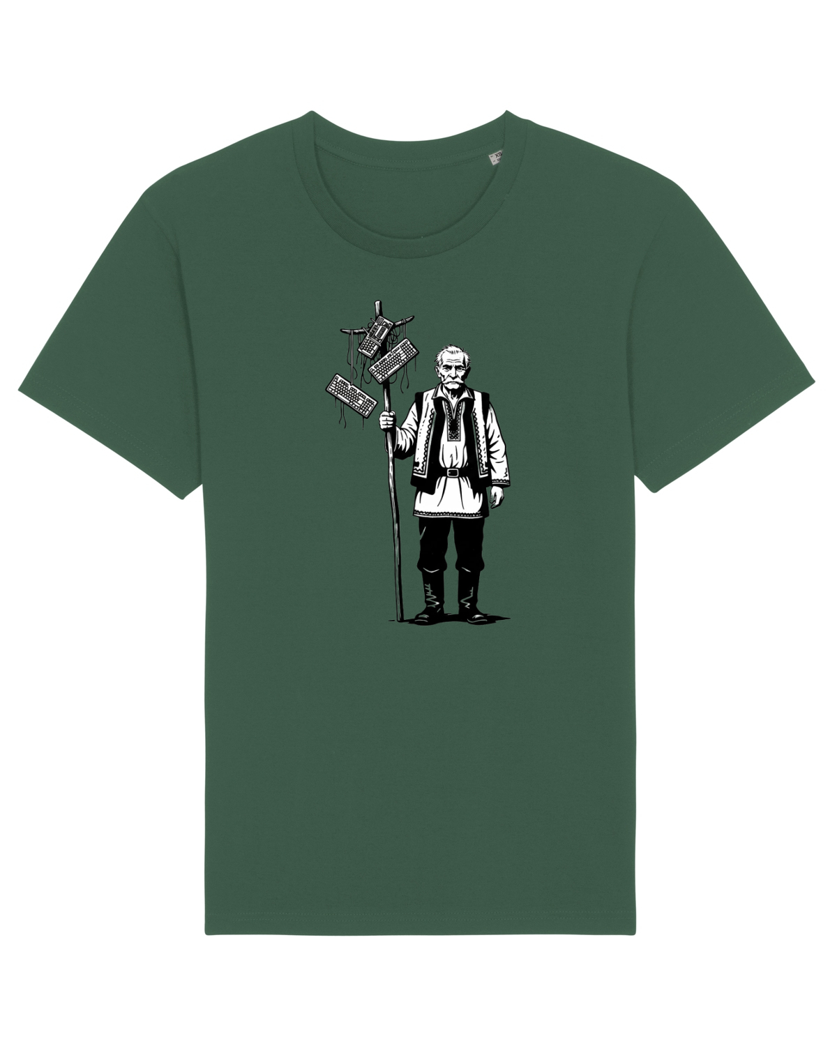 Tricou mânecă scurtă Unisex Rocker Bottle Green