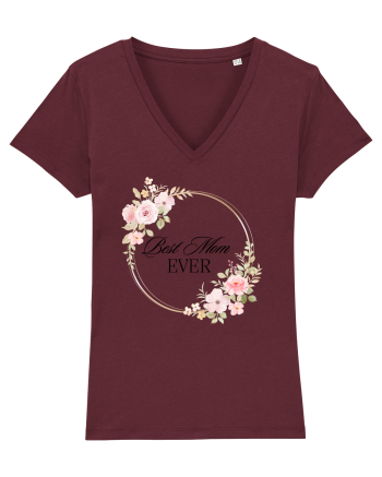 Best Mom Ever   1  Burgundy
