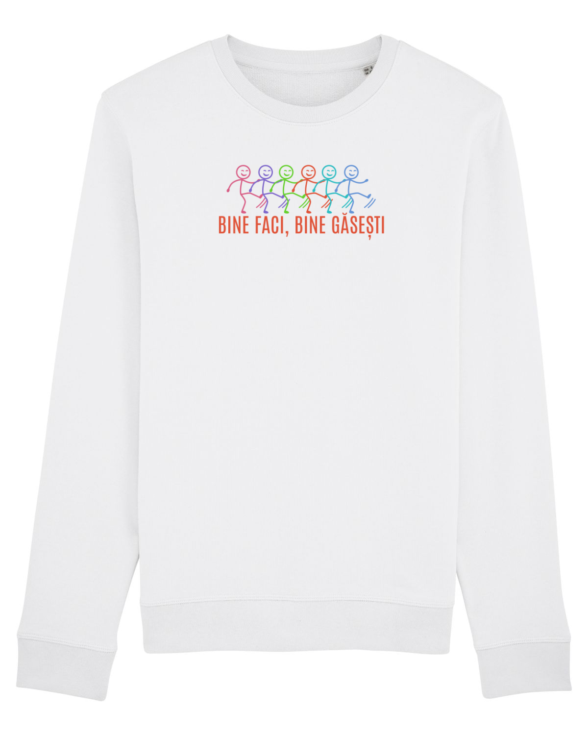 Bluză mânecă lungă Unisex Rise White
