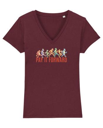 PAY IT FORWARD - maimute kicking a** Burgundy
