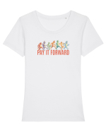 PAY IT FORWARD - maimute kicking a** Tricou mânecă scurtă guler larg fitted Damă Expresser