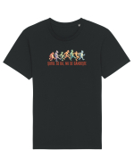 SUTUL SE DA, NU SE GANDESTE - maimute kicking a** Tricou mânecă scurtă Unisex Rocker