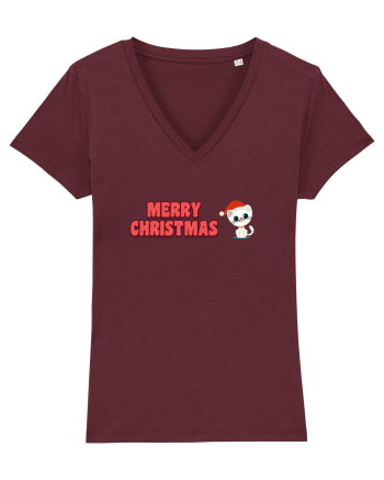 Merry Christmas  Burgundy