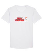 Merry Christmas  Tricou mânecă scurtă guler larg Bărbat Skater
