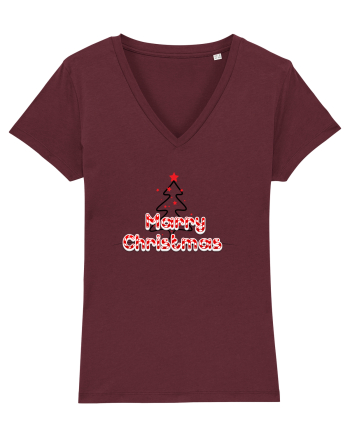 Merry Christmas  Burgundy