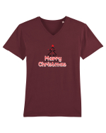 Merry Christmas  Tricou mânecă scurtă guler V Bărbat Presenter