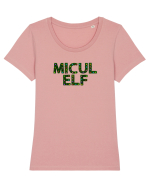 Micul Elf  Tricou mânecă scurtă guler larg fitted Damă Expresser