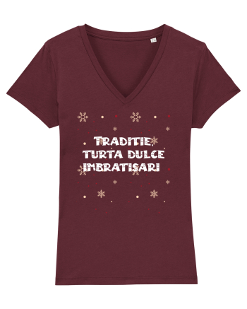 Traditie, turtă dulce imbratisari  Burgundy