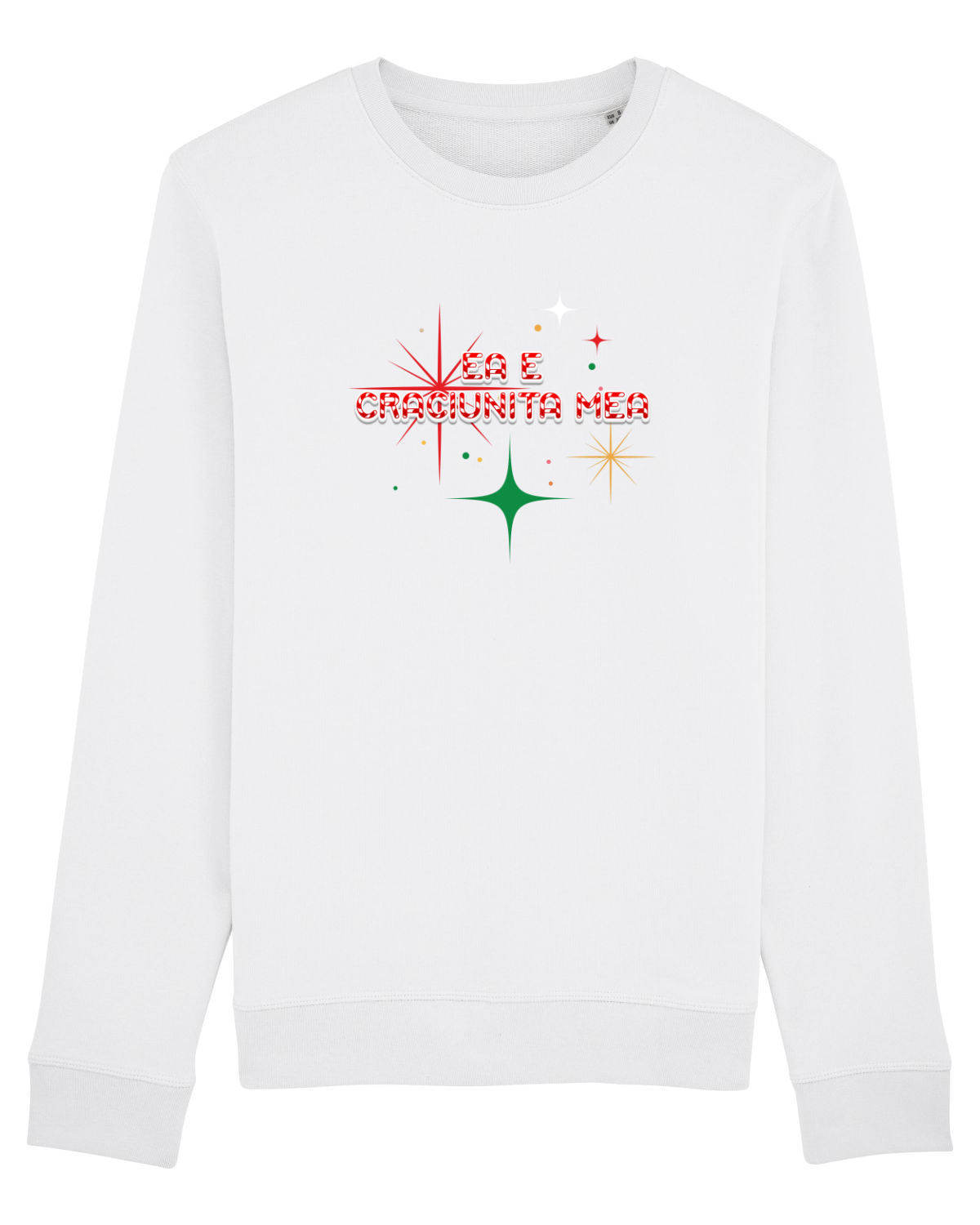 Bluză mânecă lungă Unisex Rise White