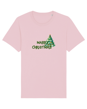 Merry Christmas  Cotton Pink