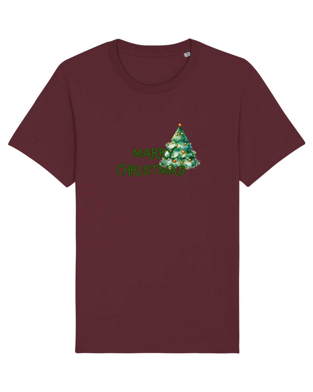 Tricou mânecă scurtă Unisex Rocker Burgundy