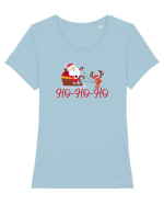 HO-HO-HO  Tricou mânecă scurtă guler larg fitted Damă Expresser