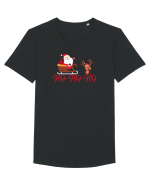 HO-HO-HO  Tricou mânecă scurtă guler larg Bărbat Skater