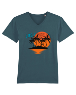 Los Angeles  Tricou mânecă scurtă guler V Bărbat Presenter