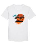 Los Angeles  Tricou mânecă scurtă guler larg Bărbat Skater