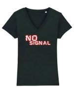 No signal  Tricou mânecă scurtă guler V Damă Evoker