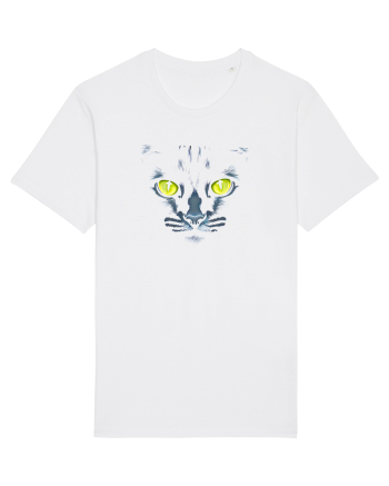 PISICA OCHI VERZI White