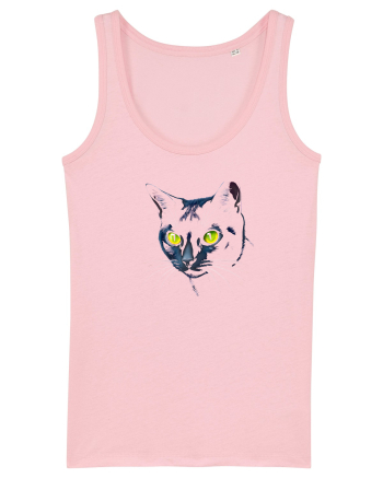 PISICA OCHI VERZI 2 Cotton Pink