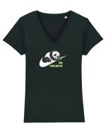 NO. YOU DO IT. - PANDA SOMNOROS / LENES Tricou mânecă scurtă guler V Damă Evoker
