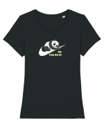 NO. YOU DO IT. - PANDA SOMNOROS / LENES Tricou mânecă scurtă guler larg fitted Damă Expresser