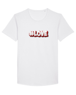 #Love  Tricou mânecă scurtă guler larg Bărbat Skater