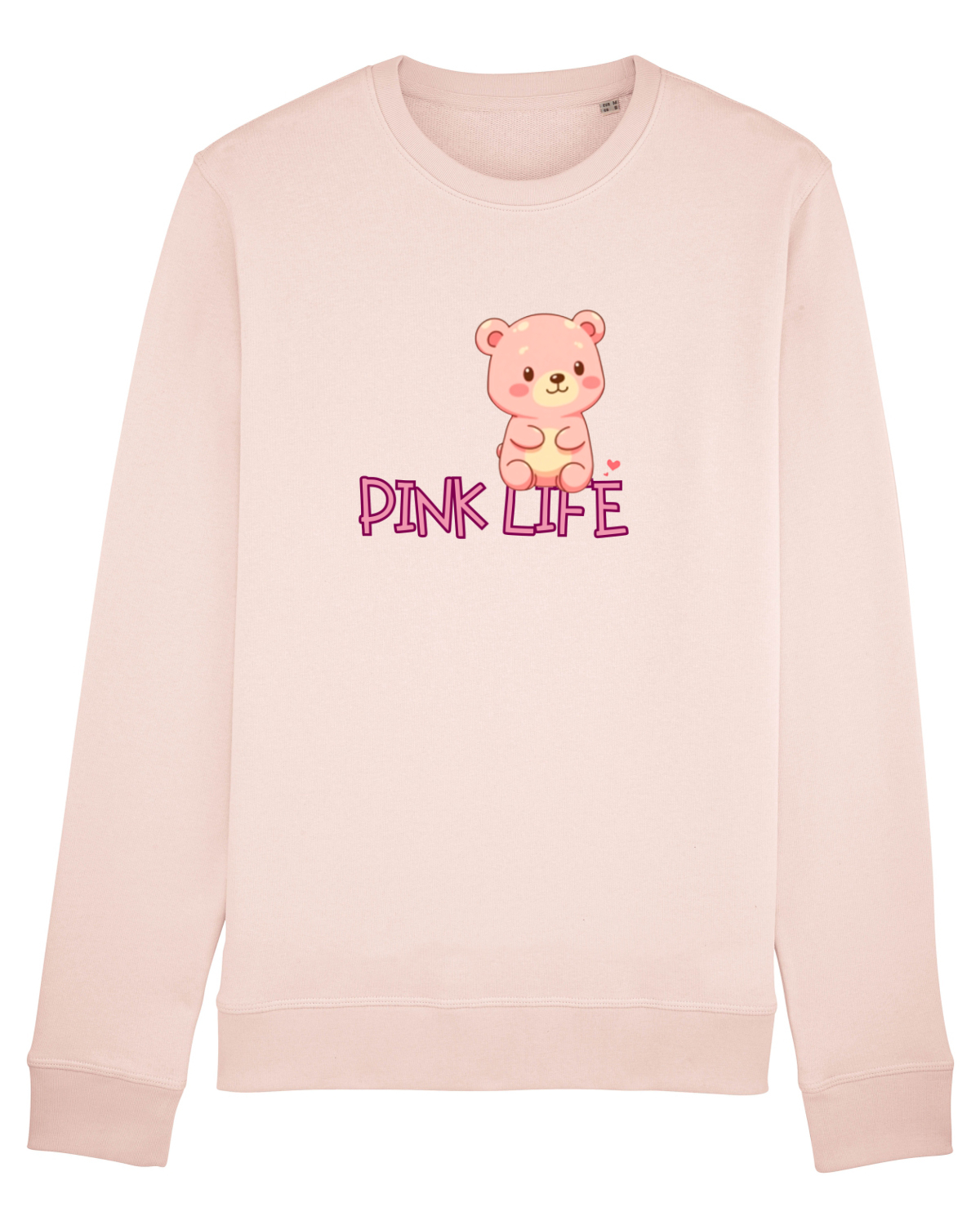 Bluză mânecă lungă Unisex Rise Candy Pink