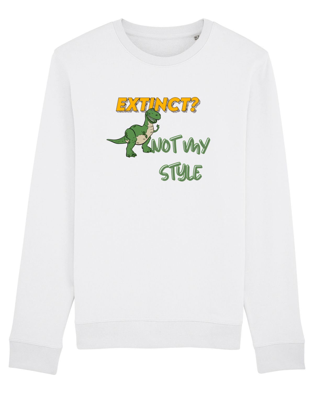Bluză mânecă lungă Unisex Rise White