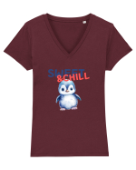 SWEET&CHILL Tricou mânecă scurtă guler V Damă Evoker