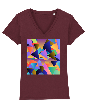 Abstract  Burgundy
