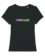 DINOSAUR  Tricou mânecă scurtă guler larg fitted Damă Expresser