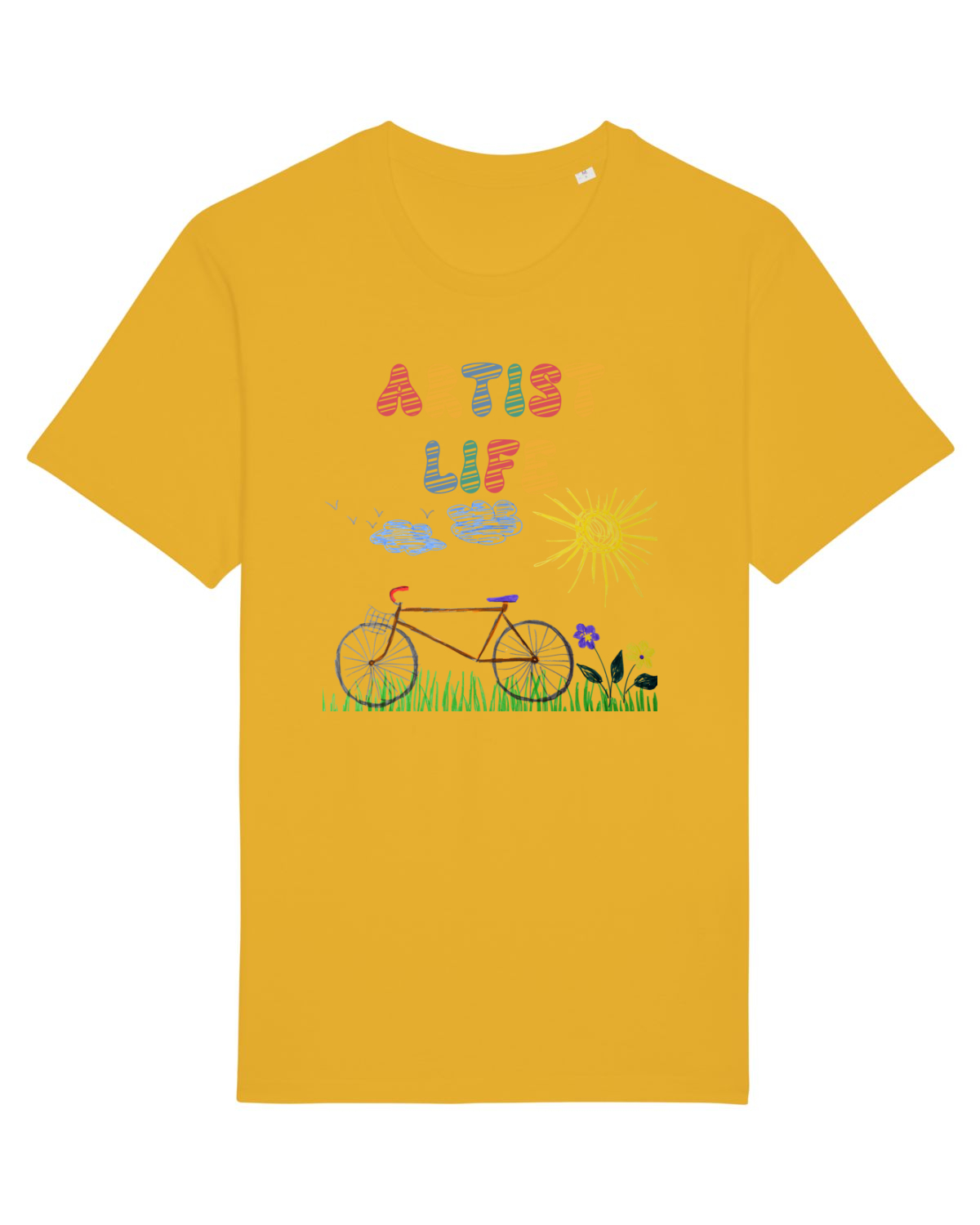Tricou mânecă scurtă Unisex Rocker Spectra Yellow