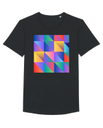 Abstract  Tricou mânecă scurtă guler larg Bărbat Skater