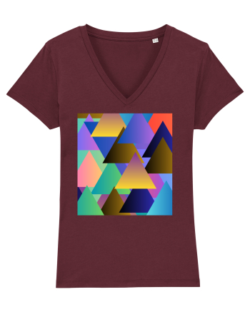 Abstract  Burgundy
