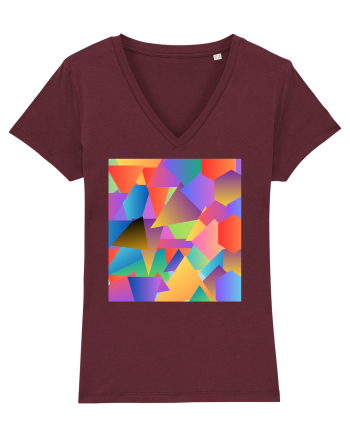 Abstract  Burgundy