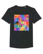 Abstract  Tricou mânecă scurtă guler larg Bărbat Skater