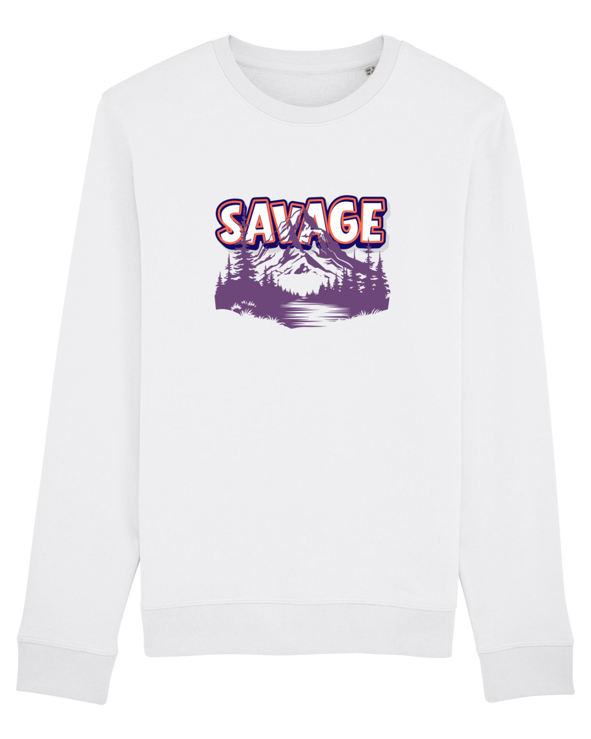 Bluză mânecă lungă Unisex Rise White
