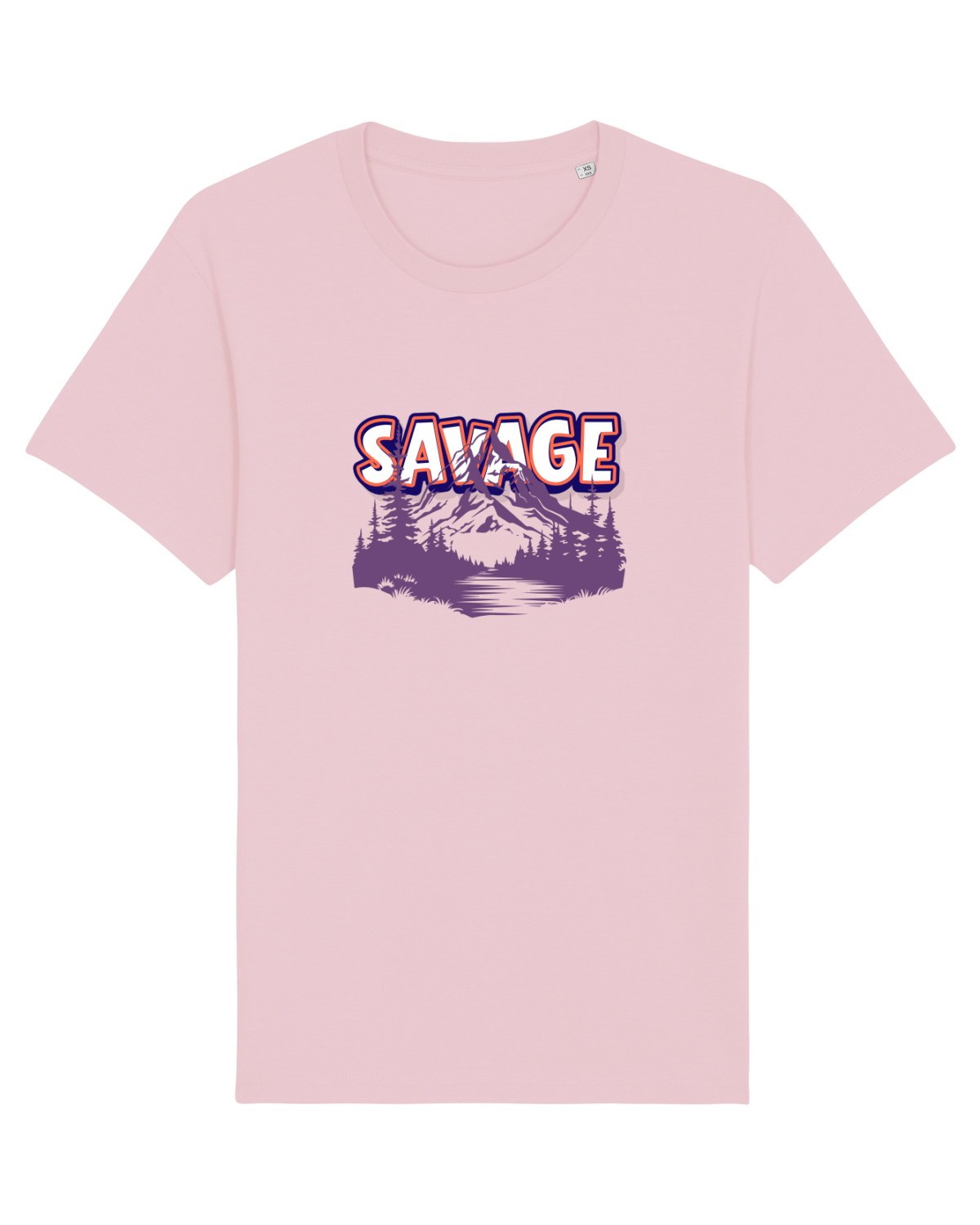 Tricou mânecă scurtă Unisex Rocker Cotton Pink