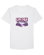 Savage Tricou mânecă scurtă guler larg Bărbat Skater