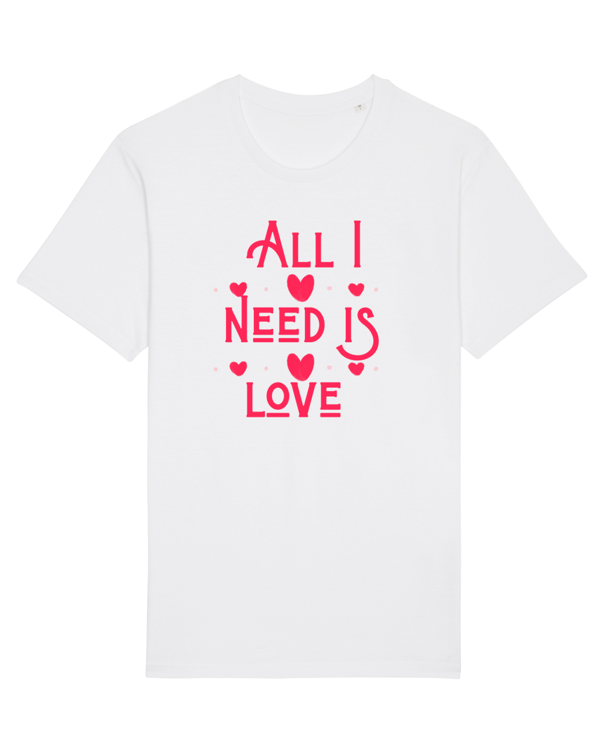 Tricou mânecă scurtă Unisex Rocker White