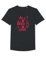 All i need is love Tricou mânecă scurtă guler larg Bărbat Skater