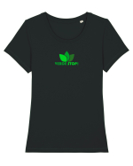 VERDE STOP! - jocurile copilariei Tricou mânecă scurtă guler larg fitted Damă Expresser