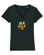 ALA BALA PORTOCALA - jocurile copilariei Tricou mânecă scurtă guler V Damă Evoker