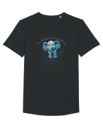 UN ELEFANT SE LEGANA PE O PANZA DE PAIANJEN - jocurile copilariei Tricou mânecă scurtă guler larg Bărbat Skater