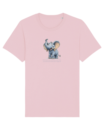 ELEFANT DRAGALAS SIMPATIC  When you face what you fear most Cotton Pink