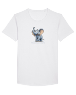 ELEFANT DRAGALAS SIMPATIC  When you face what you fear most Tricou mânecă scurtă guler larg Bărbat Skater