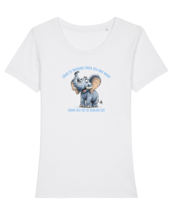 CAND ITI INFRUNTI FRICA CEA MAI MARE - AFLI CAT DE CURAJOS ESTI elefant White