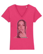 Who am I? Tricou mânecă scurtă guler V Damă Evoker
